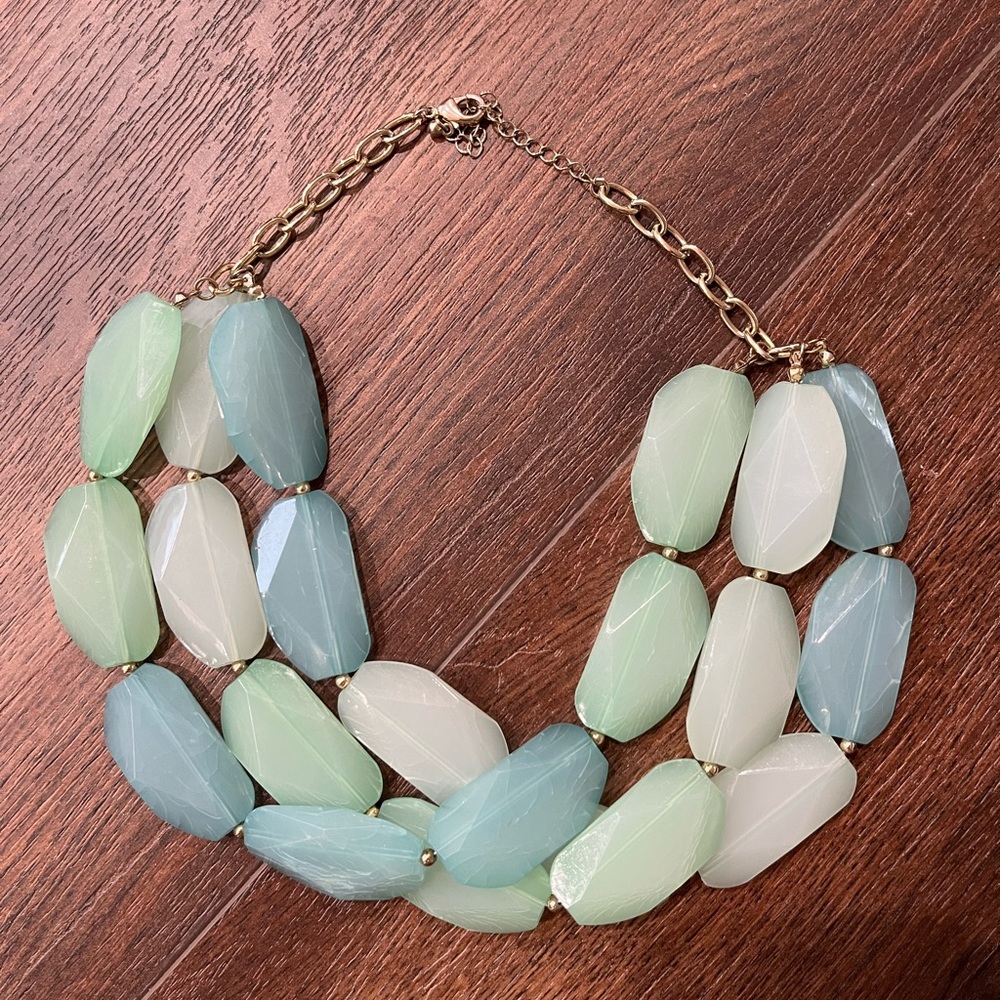 Beautiful tourqoise necklace w/gold clasping